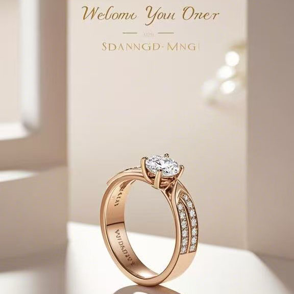 Customize Mosang diamonds ring with pictures